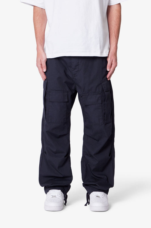 Ultra Baggy Cargo Pants - Black