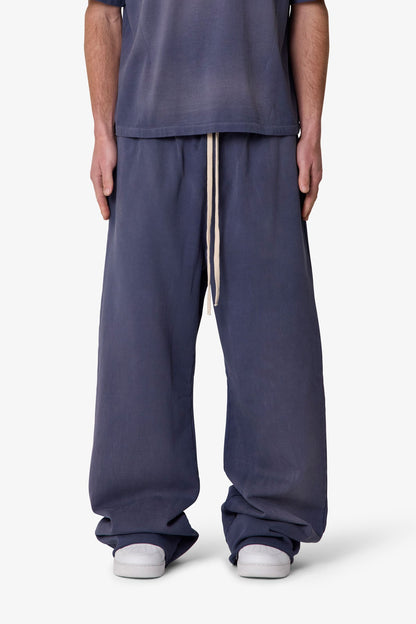 Ultra Baggy Fleece Sweatpants - Washed Navy