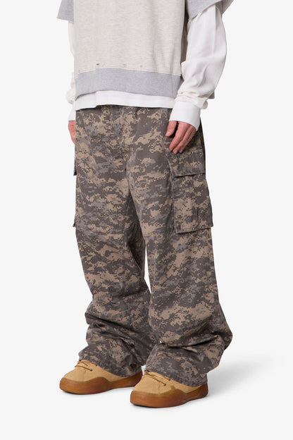 Ultra Baggy Mega Cargo Pants - Digi Camo