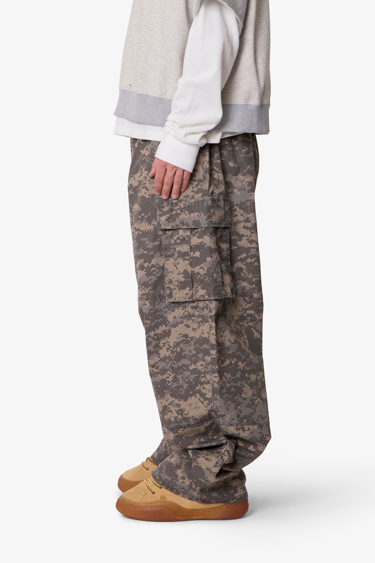Ultra Baggy Mega Cargo Pants - Digi Camo
