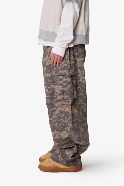 Ultra Baggy Mega Cargo Pants - Digi Camo