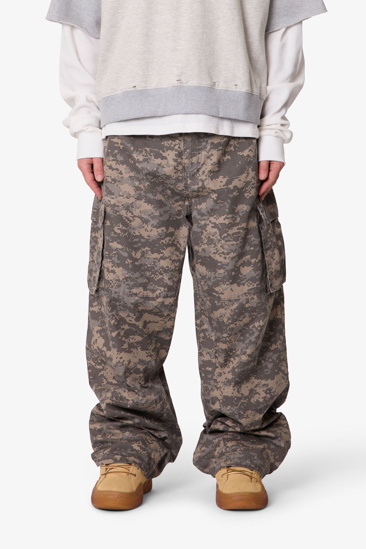 Ultra Baggy Mega Cargo Pants - Digi Camo