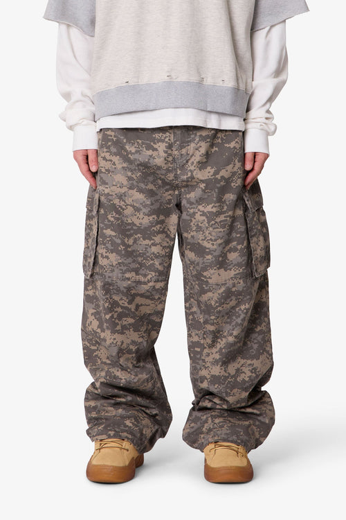 Ultra Baggy Mega Cargo Pants - Digi Camo