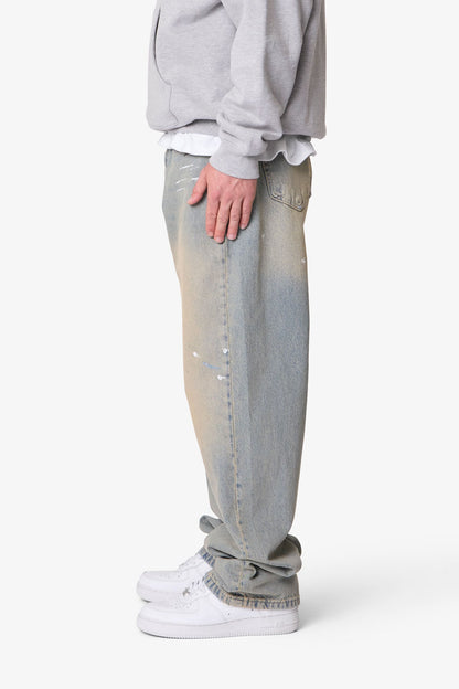Ultra Baggy Painter Denim - Light Sand Washed Blue