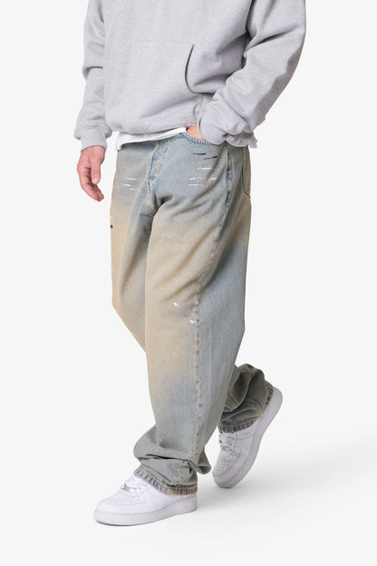 Ultra Baggy Painter Denim - Light Sand Washed Blue