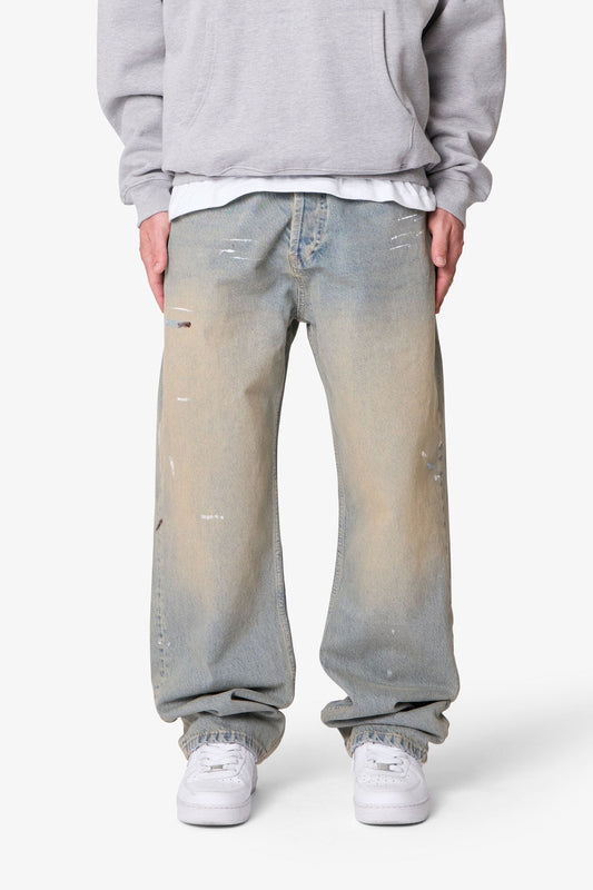Ultra Baggy Painter Denim - Light Sand Washed Blue