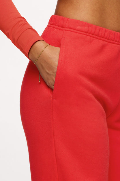 Core Fleece Wide Leg Sweatpant | Chili