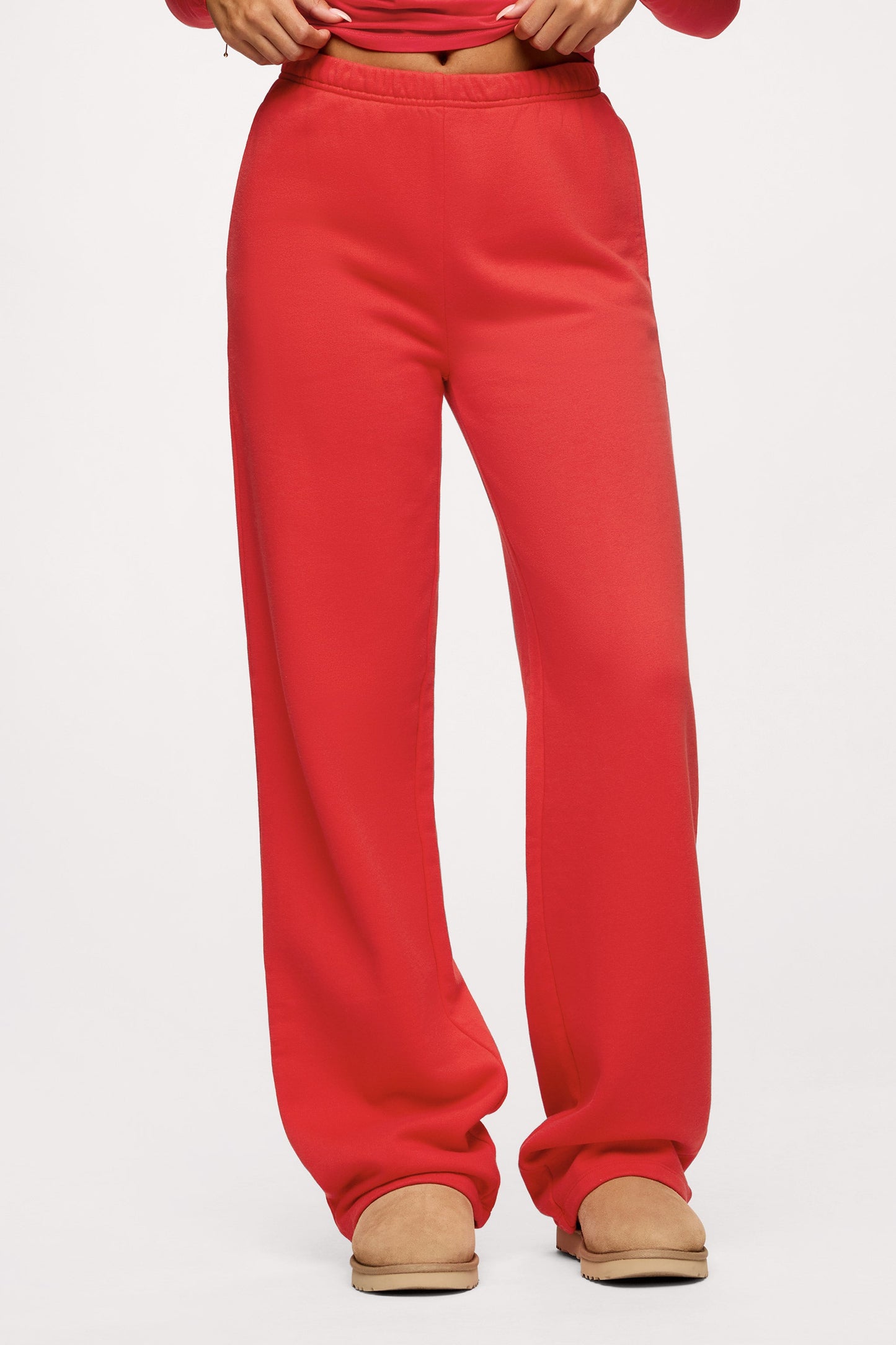 Core Fleece Wide Leg Sweatpant | Chili