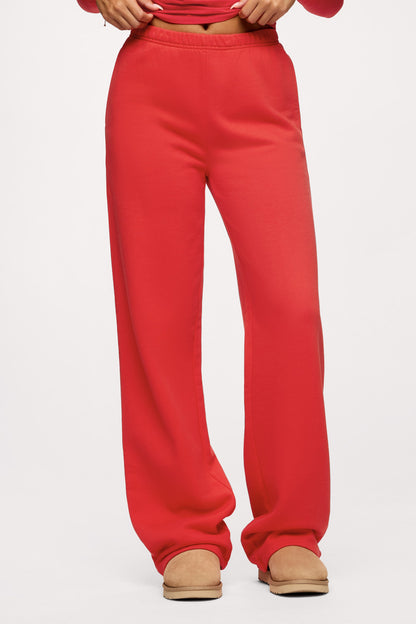 Core Fleece Wide Leg Sweatpant | Chili