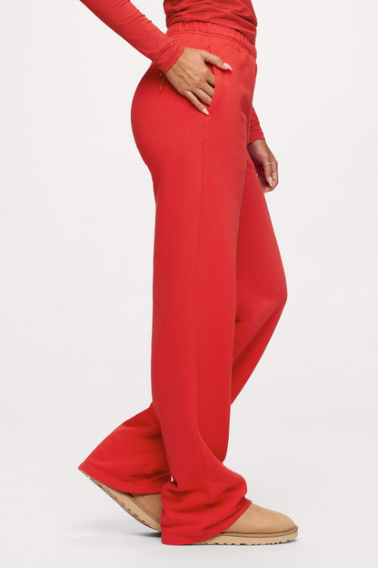 Core Fleece Wide Leg Sweatpant | Chili