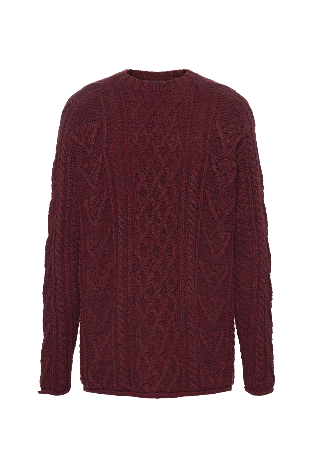 Heritage Cable Sweater | Ruby