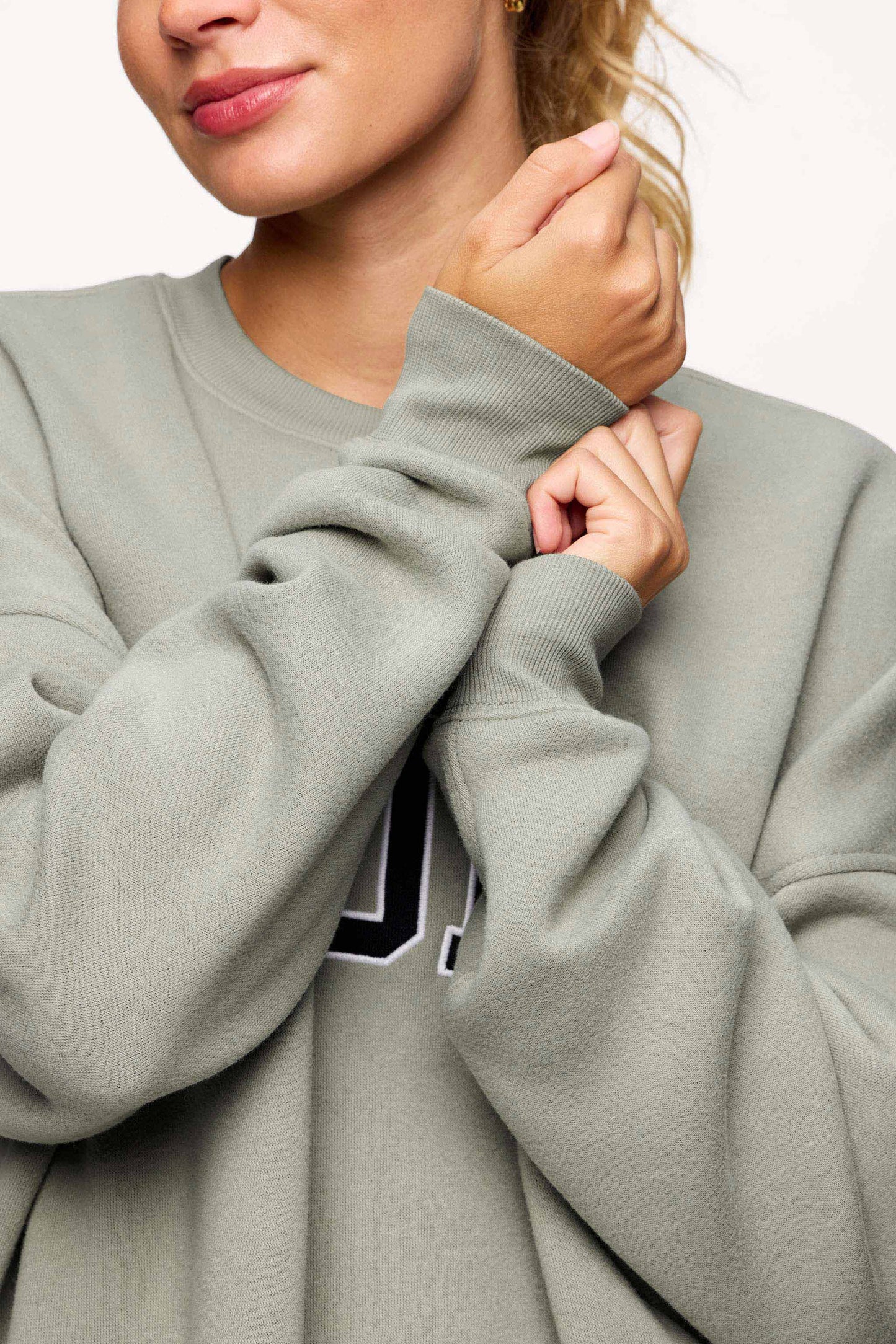 nuuds Varsity Oversized Crew | Pistachio