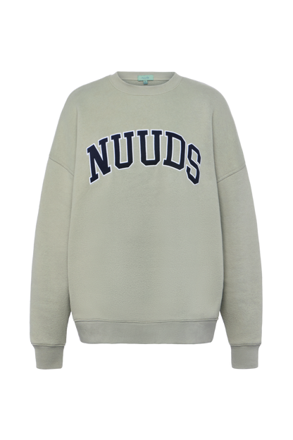 nuuds Varsity Oversized Crew | Pistachio