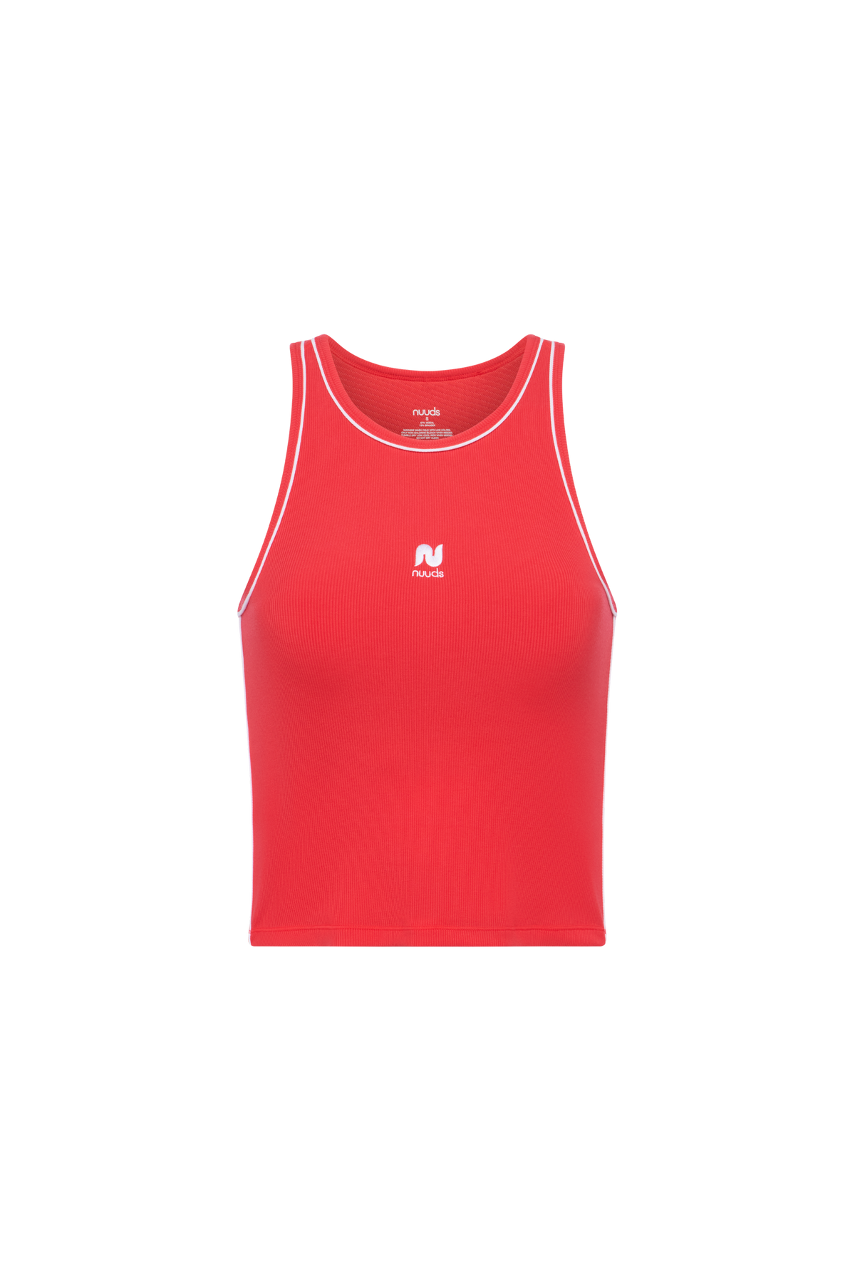Sporty Rib Piped Racer Tank | Cayenne