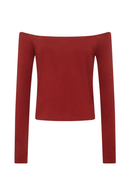 Ease Long Sleeve Top | Scarlet