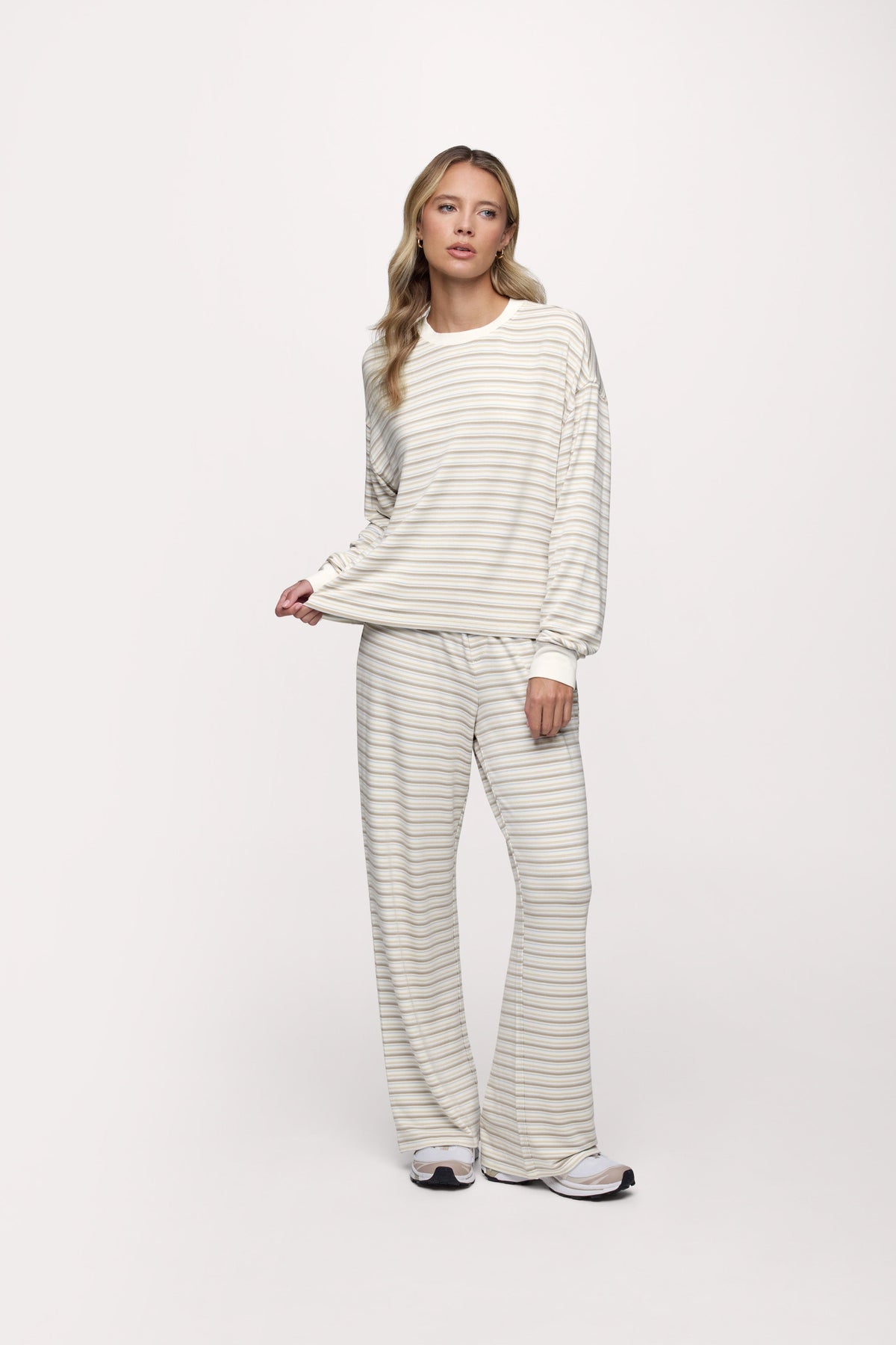 Boyfriend Stripe Tee | Cocoa Sky Stripe