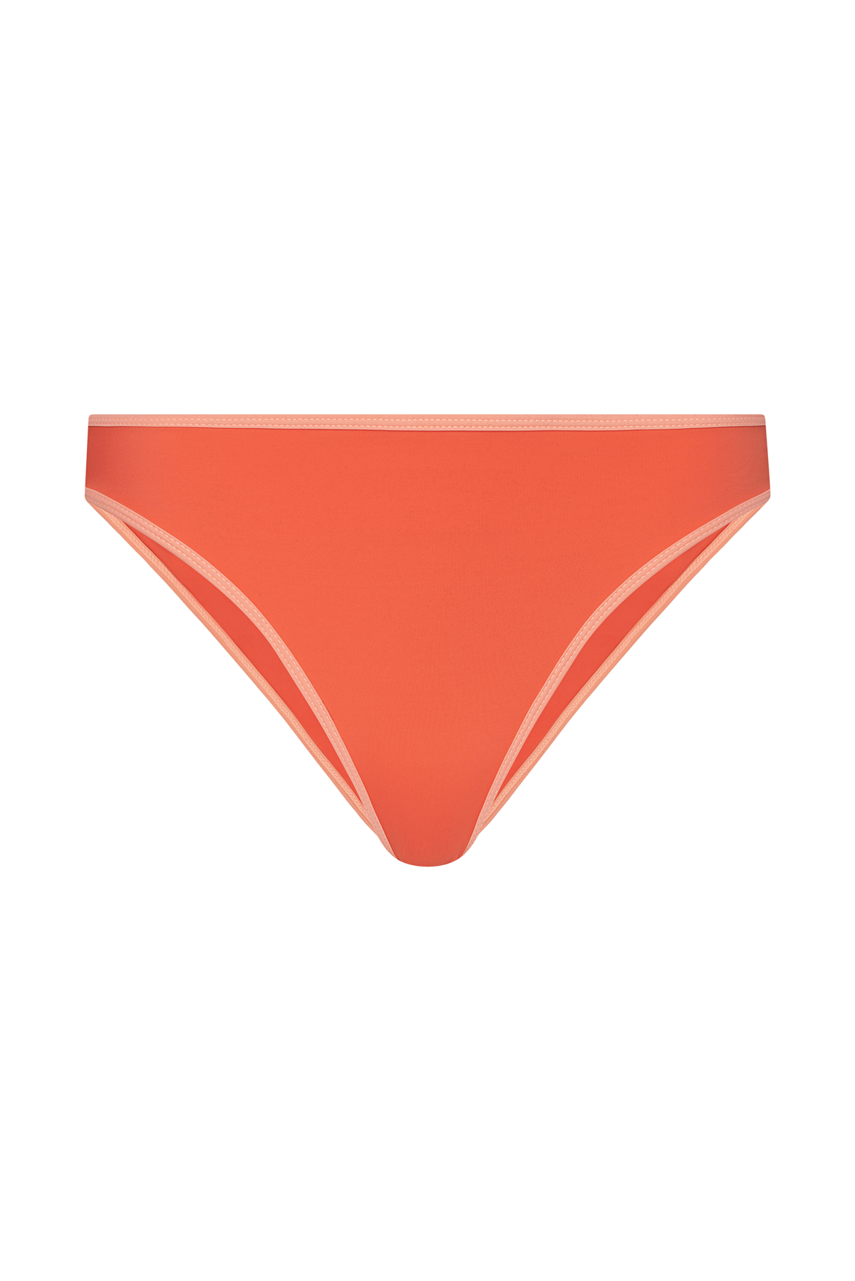 Low Waist Bikini Bottom | Contrast Papaya