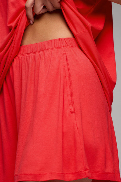 Pajama Short | Hibiscus