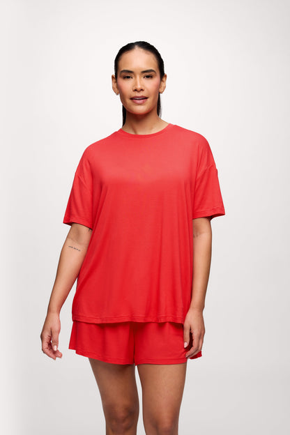 Pajama Short | Hibiscus