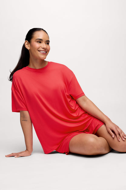 Pajama Short | Hibiscus