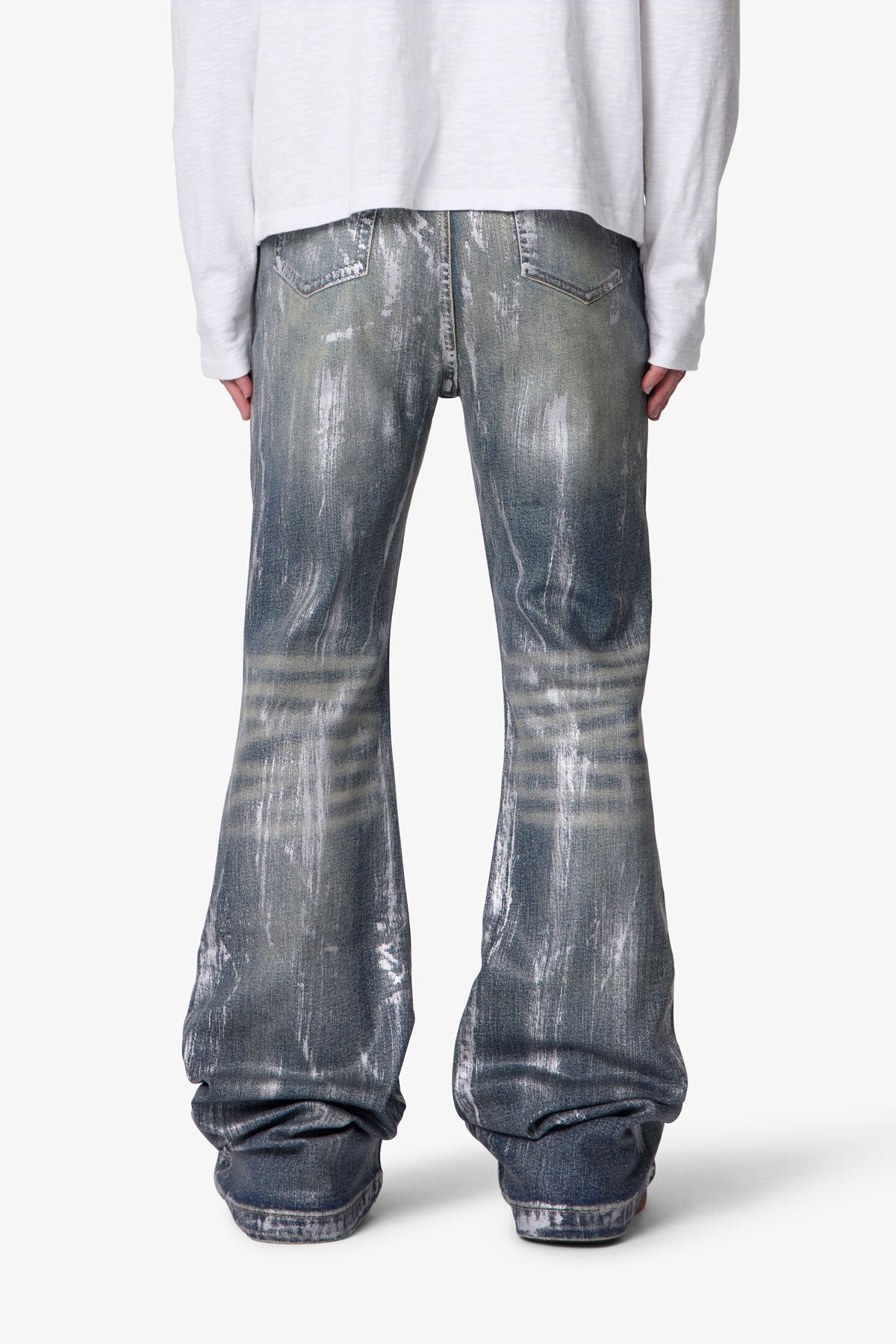 Waxed Super Stacked Denim - Blue