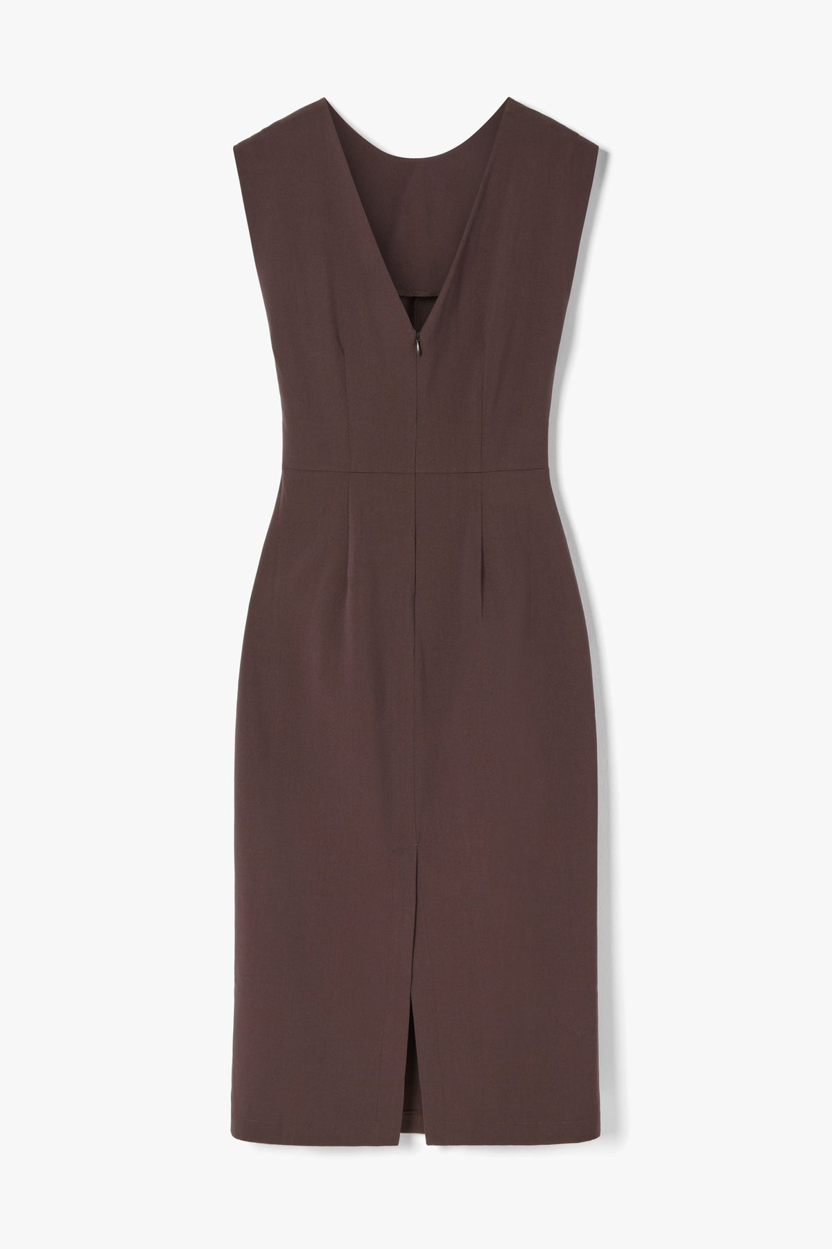Neve Ruched Dress | Espresso Brown