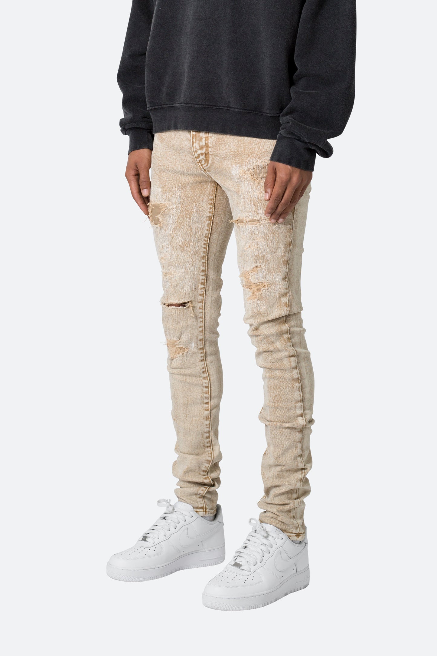 X369 Stretch Skinny Denim - Khaki