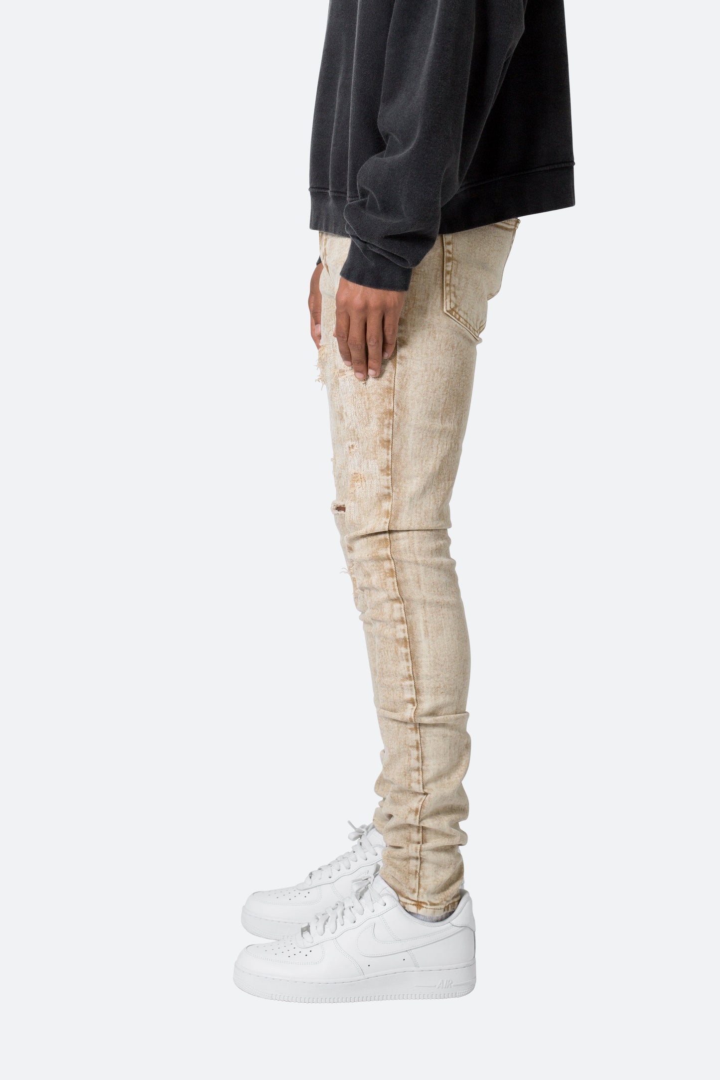 X369 Stretch Skinny Denim - Khaki