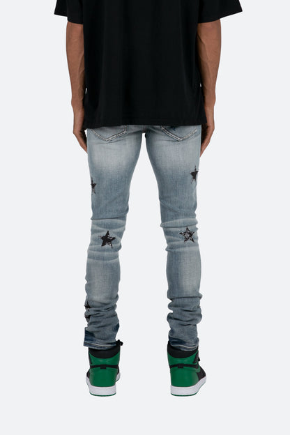 X462 Star Skinny Denim - Blue/Black