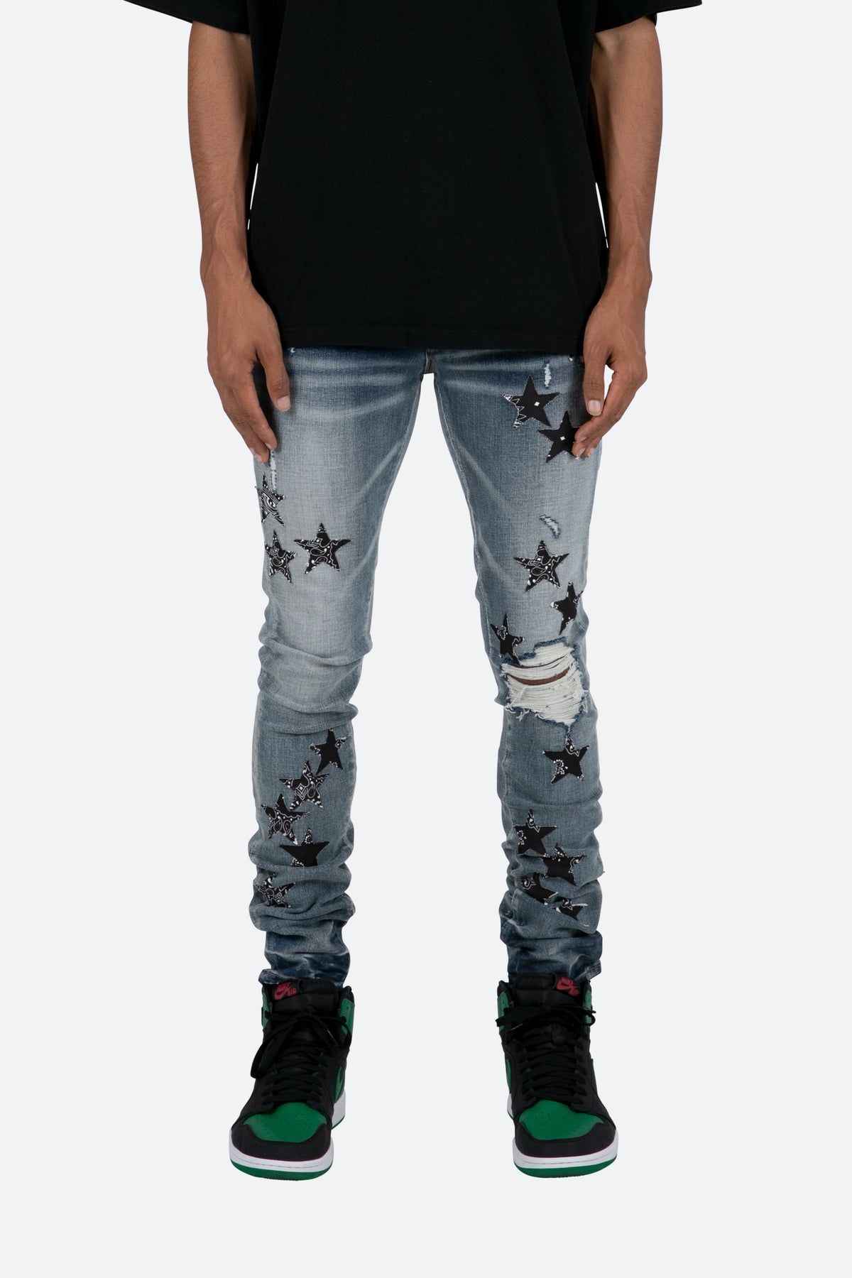 X462 Star Skinny Denim - Blue/Black