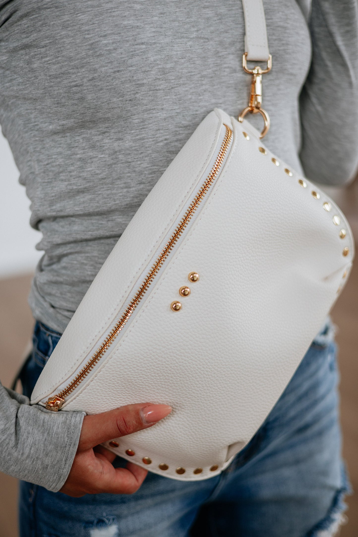 Sianna Studded Leather Bum Bag