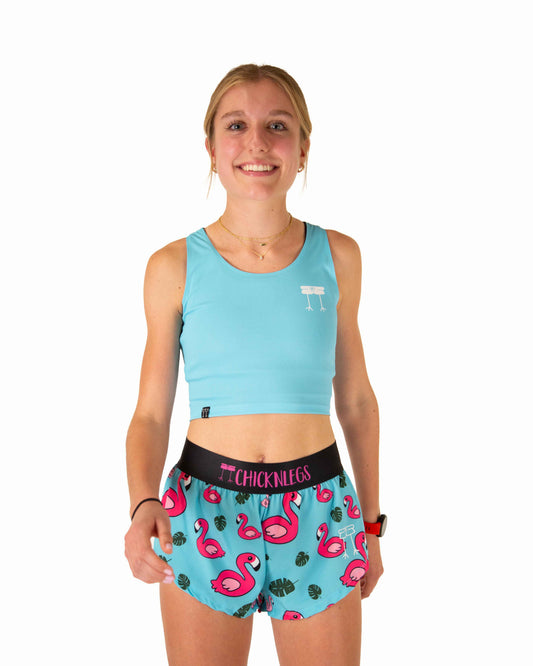Sky Blue PWR Crop Top