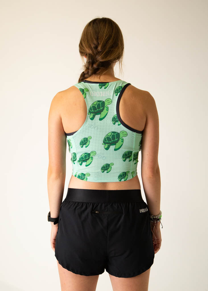 Sea Turtles PWR Crop Top