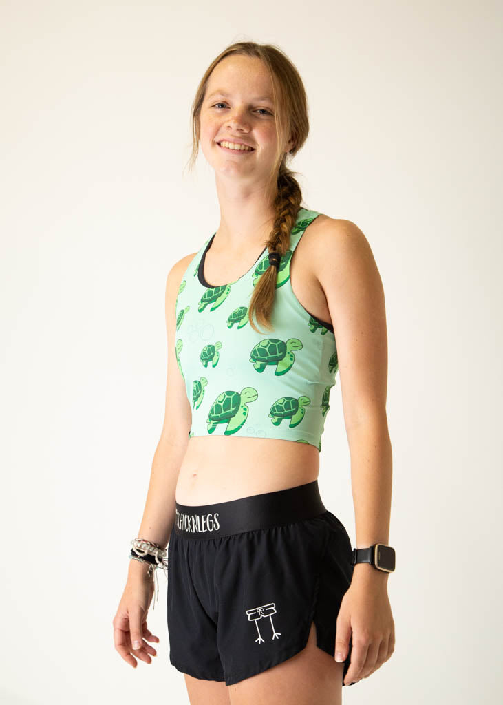 Sea Turtles PWR Crop Top
