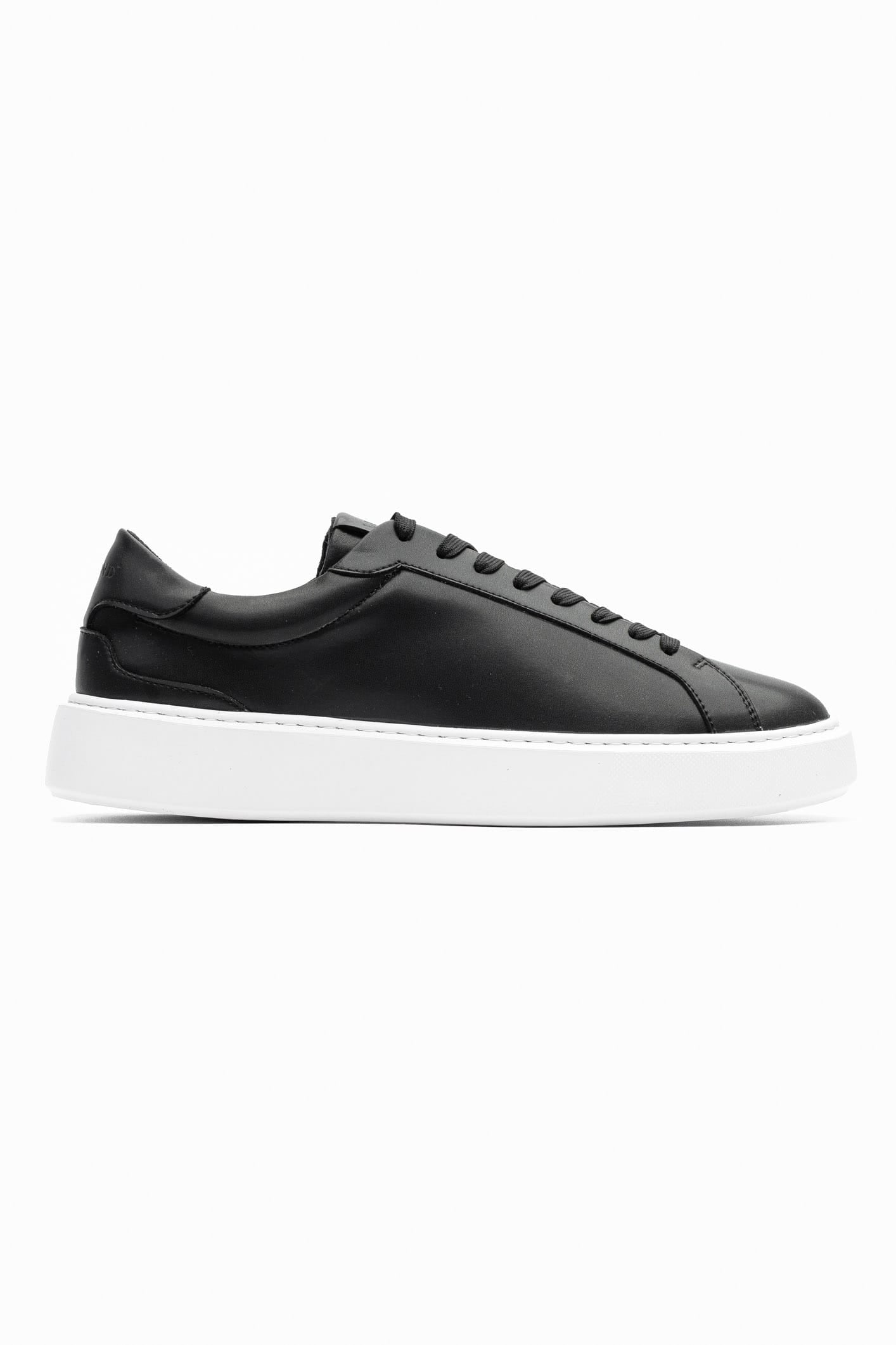 LEATHER TRAINER - BLACK
