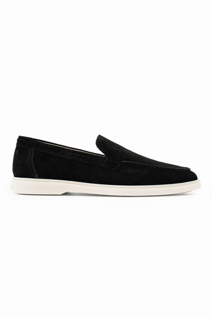 SUEDE LOAFER - BLACK