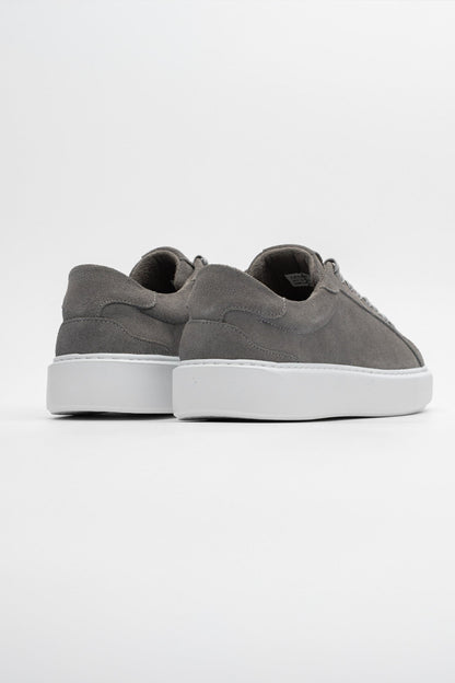 SUEDE TRAINER - DARK GREY