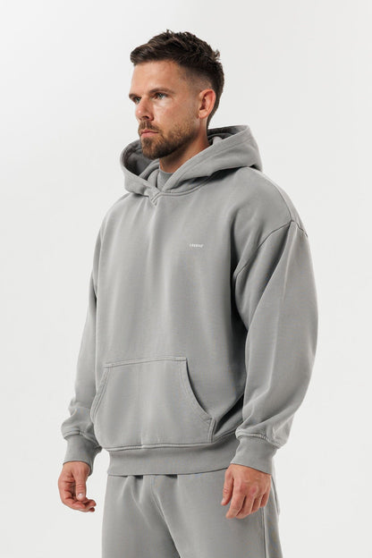HOODIE - WASHED GREY