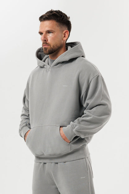 HOODIE - WASHED GREY