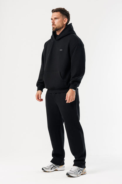 PRINT HOODIE - BLACK