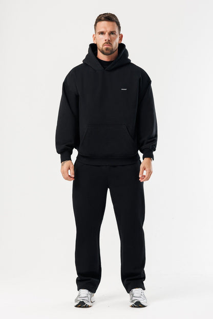 PRINT HOODIE - BLACK