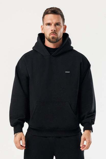 PRINT HOODIE - BLACK