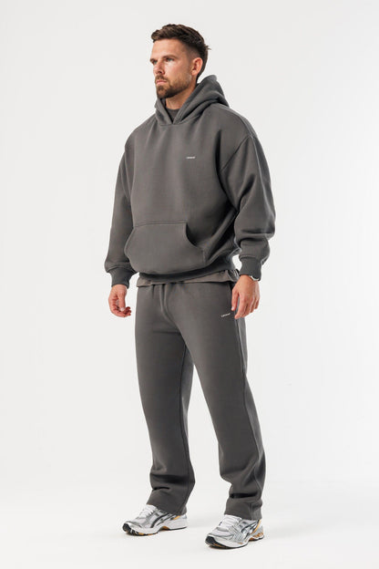 PRINT HOODIE - DARK GREY