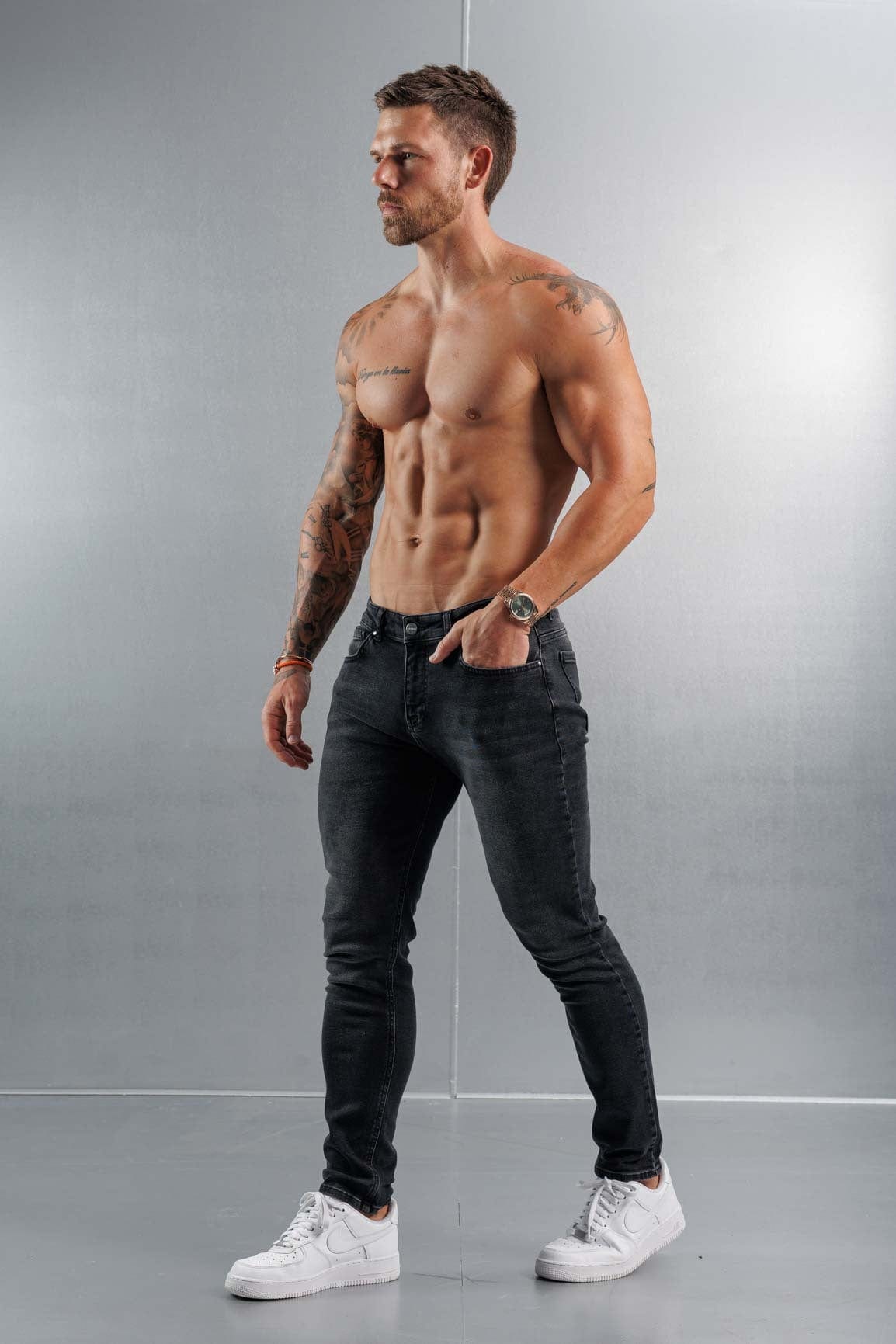 SLIM FIT JEANS 2.0 - CHARCOAL GREY