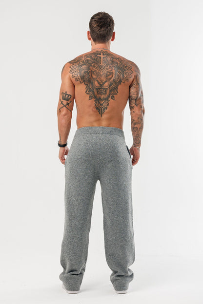 KNIT JOGGER - GREY MARL