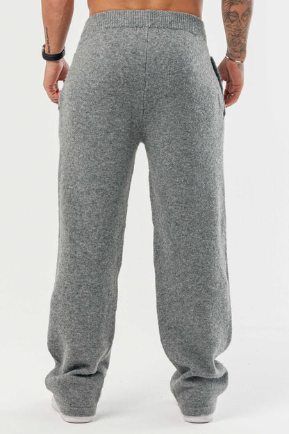 KNIT JOGGER - GREY MARL