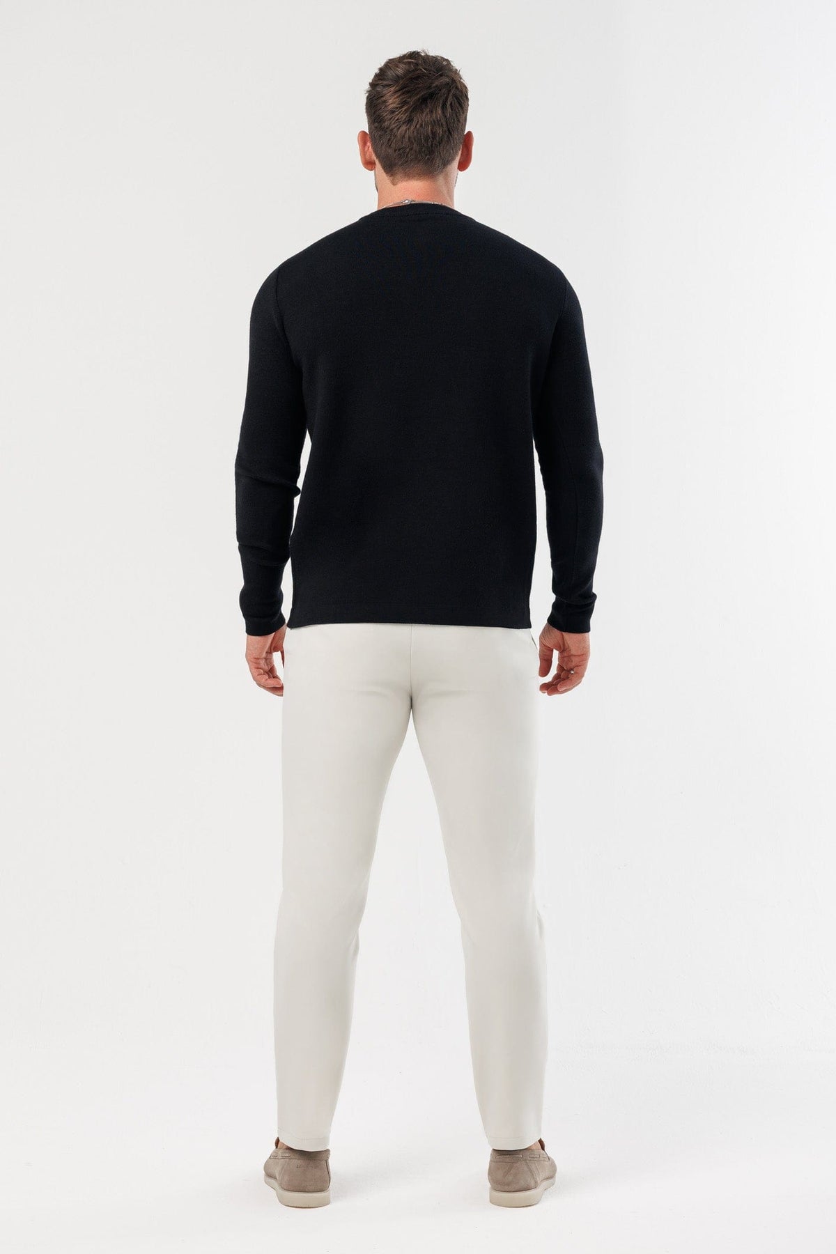 LUXE KNIT SWEATER - BLACK