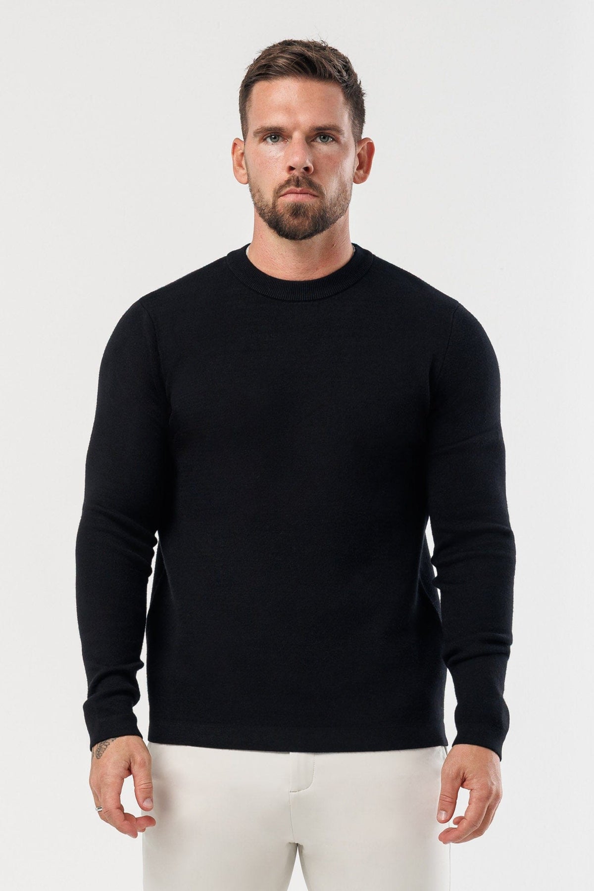 LUXE KNIT SWEATER - BLACK
