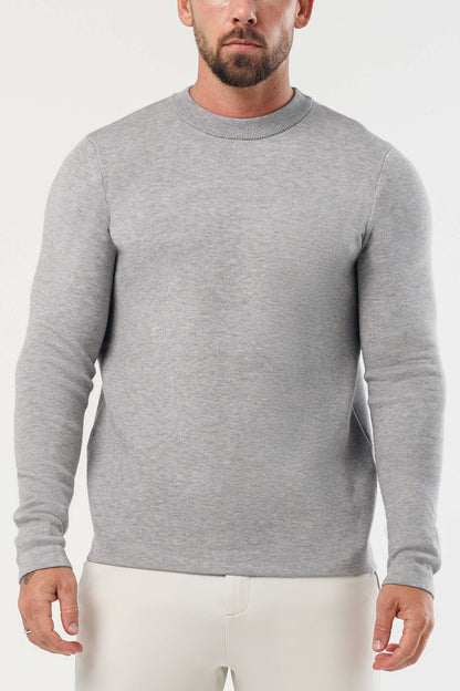 LUXE KNIT SWEATER - GREY