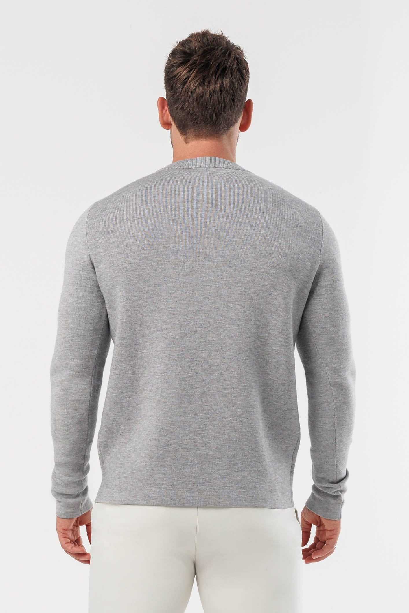 LUXE KNIT SWEATER - GREY